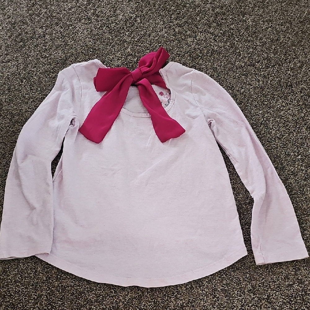 Charming Long Sleeve Shirt with Bow
